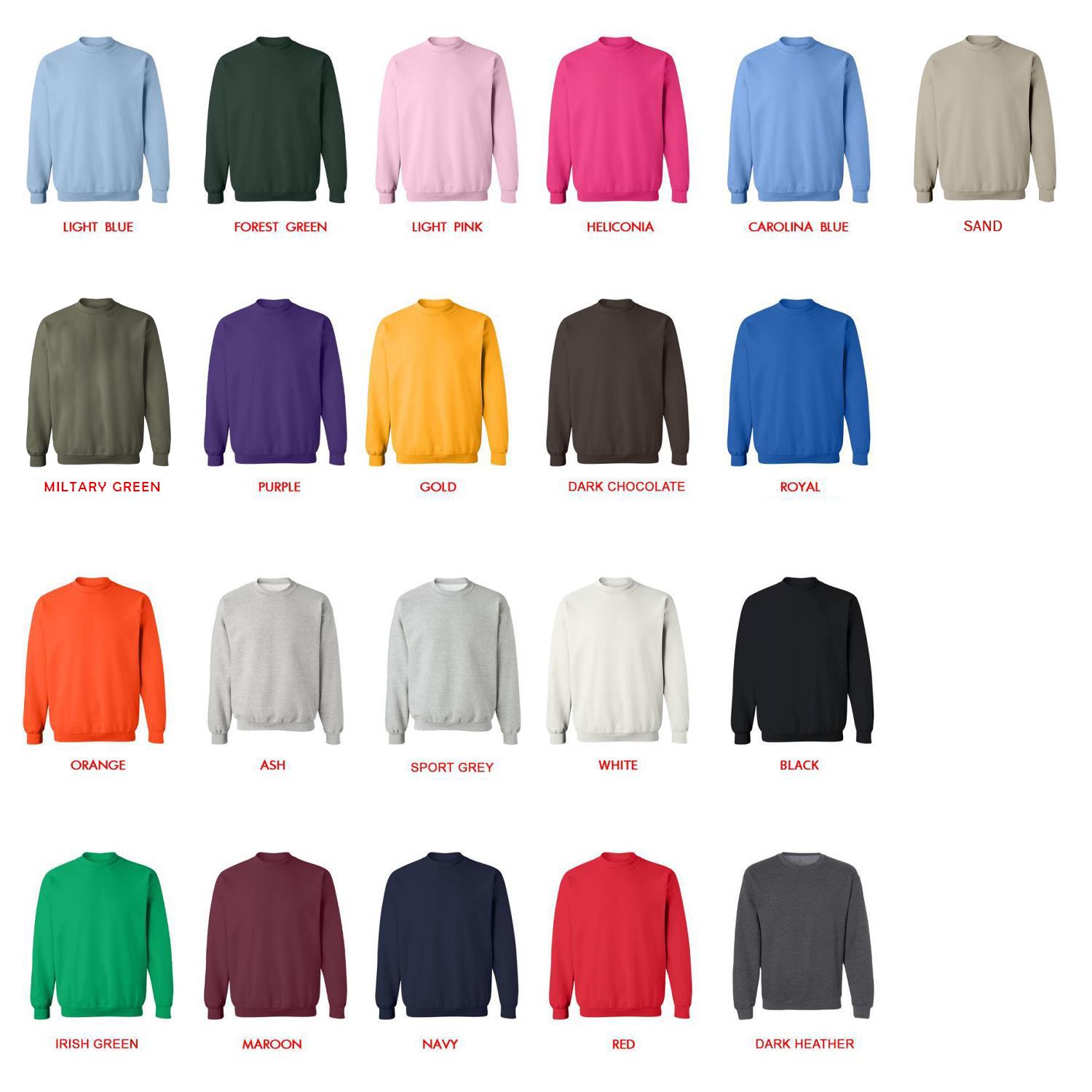 sweatshirt color chart - Your Lie In April Store