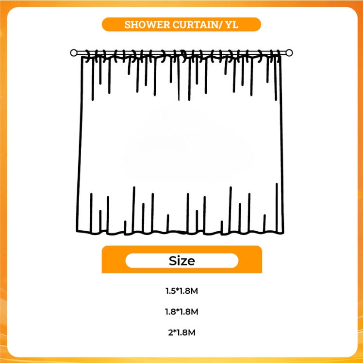 3D shower curtain - Your Lie In April Store