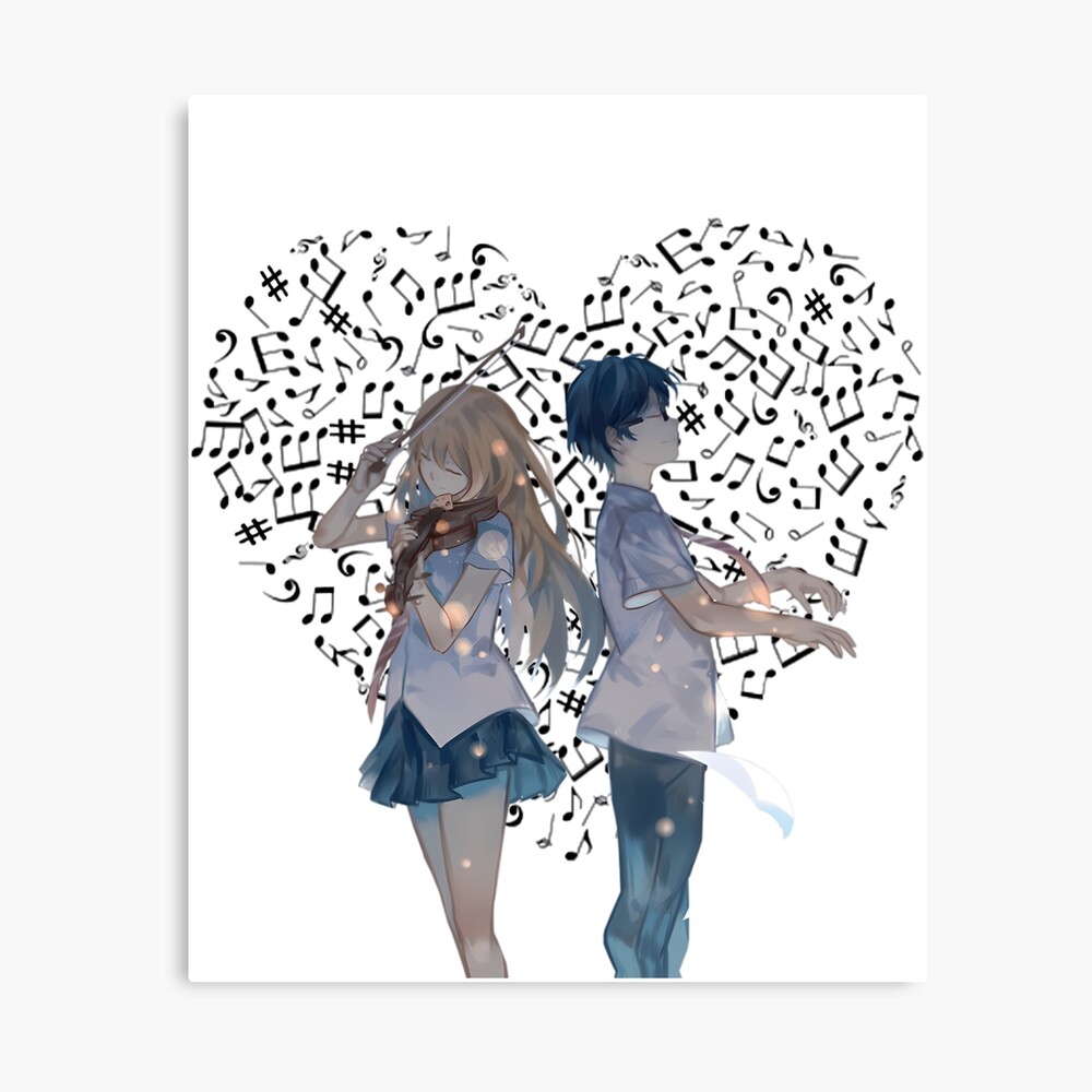 Your Lie In April Arima And Kaori Poster