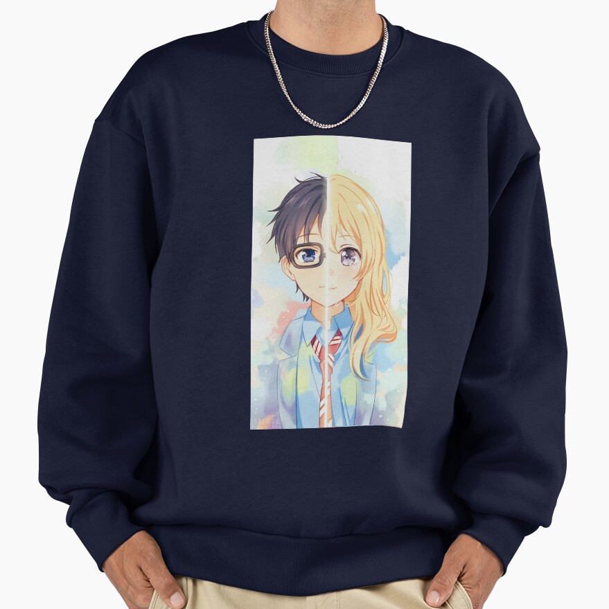 Your Lie In April Kaori Miyazono And Arima Kousei Sweatshirt - Image 5
