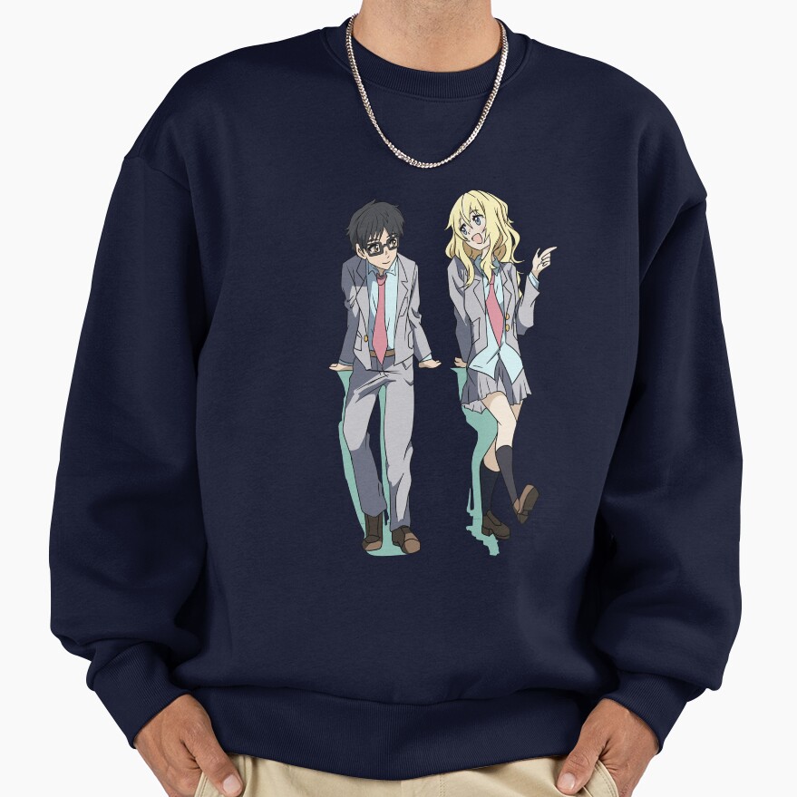 Your Lie In April Kaori And Kosei Sweatshirt - Image 5