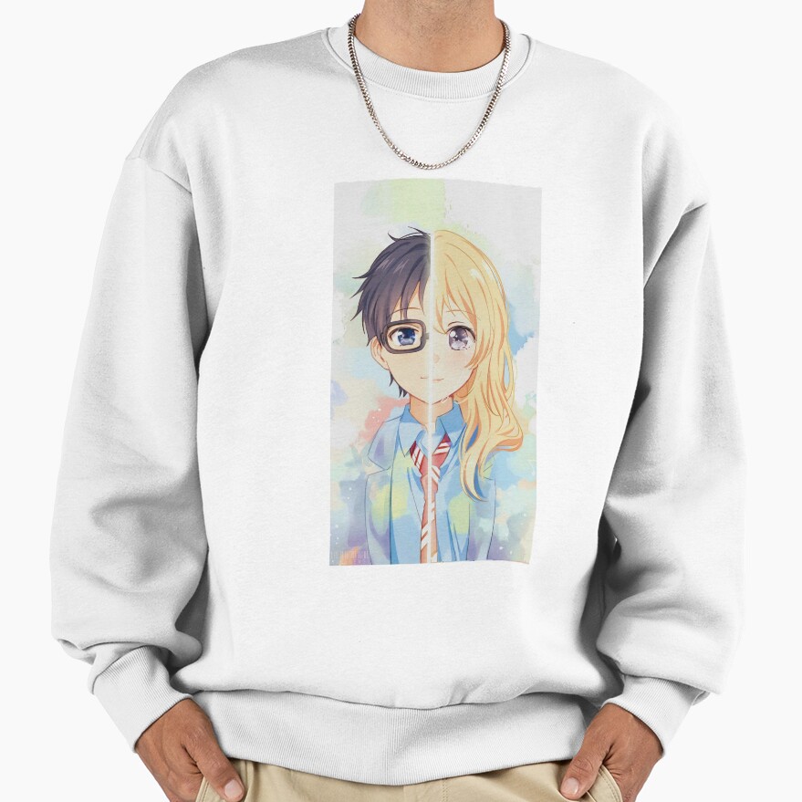 Your Lie In April Kaori Miyazono And Arima Kousei Sweatshirt - Image 2