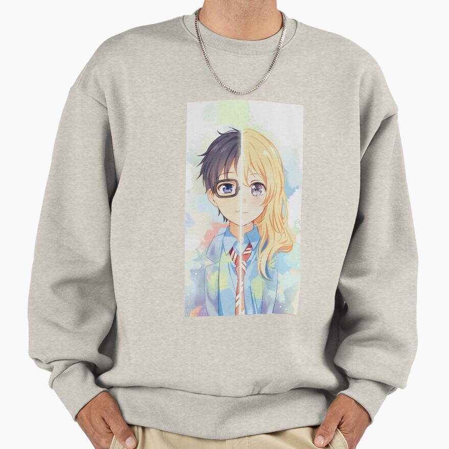 Your Lie In April Kaori Miyazono And Arima Kousei Sweatshirt - Image 4