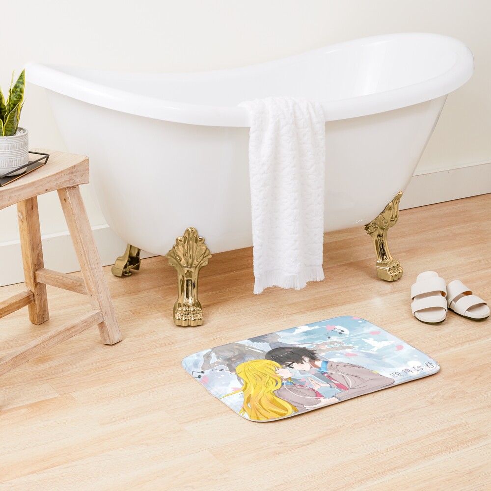 Your Lie In April Kaori & Arima Bath Mat - Image 2