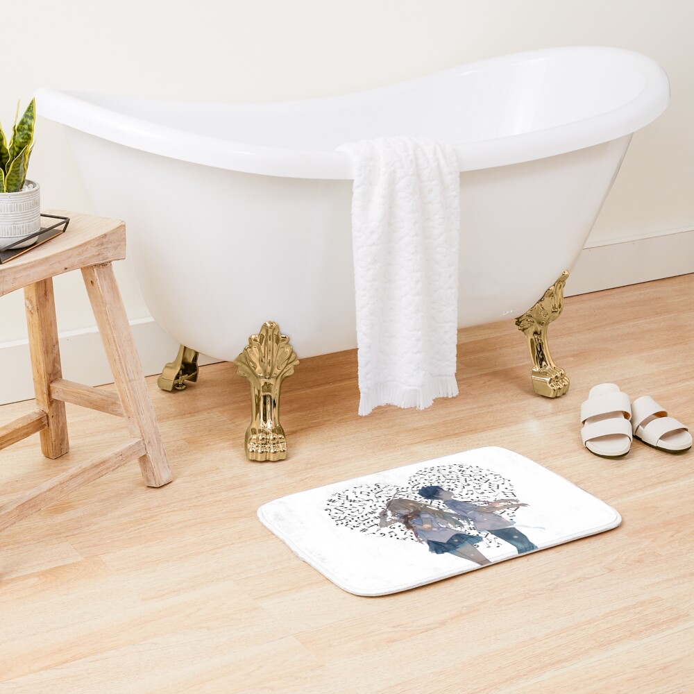 Your Lie In April Arima And Kaori Bath Mat - Image 2