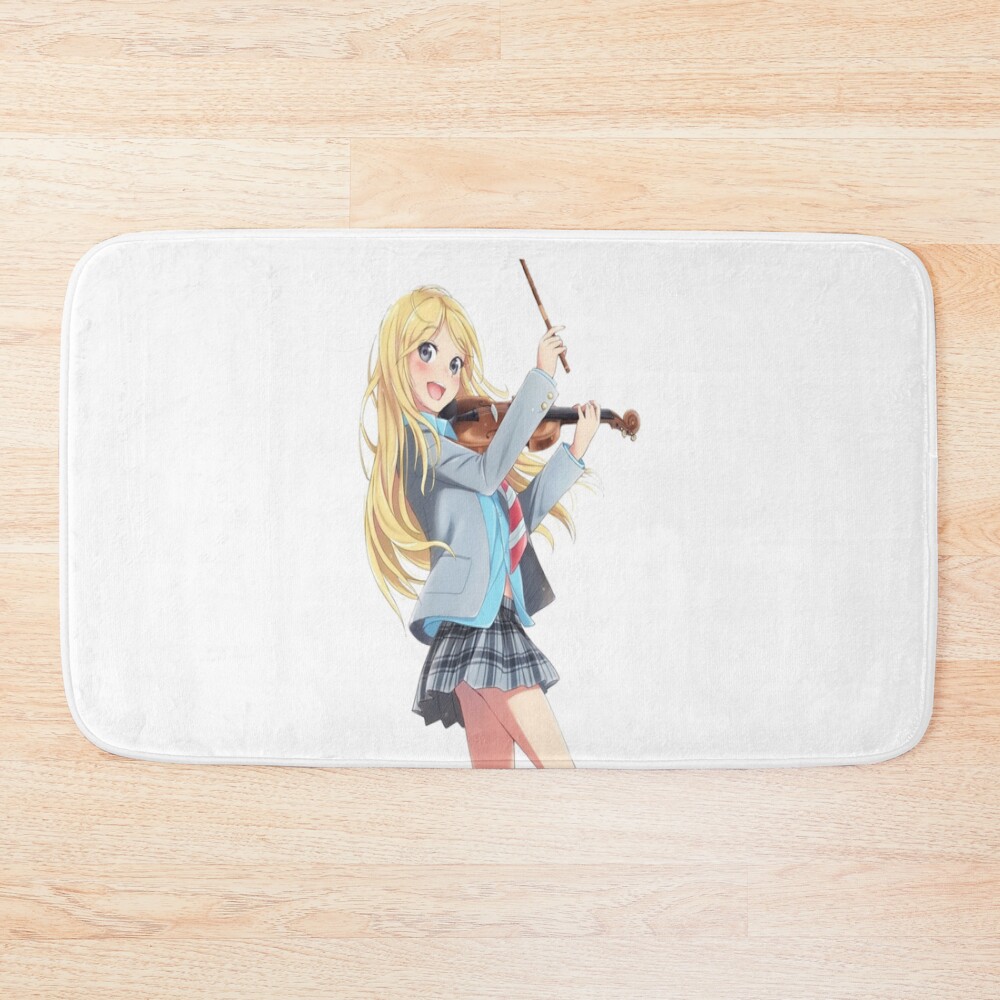 Kaori Miyazono With Violin Bath Mat