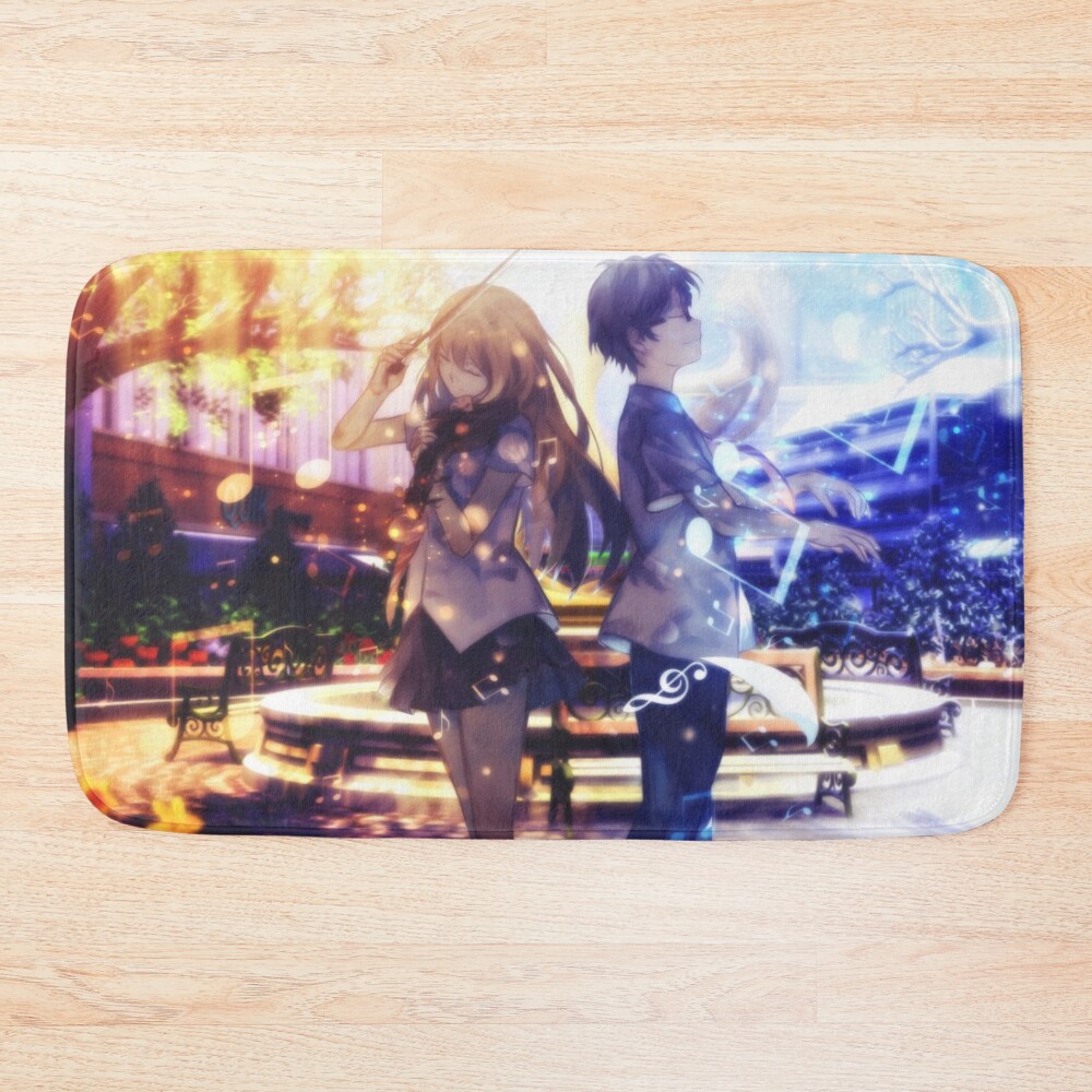 Your Lie In April Couple Bath Mat