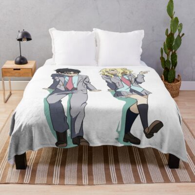 Your Lie In April Kaori And Kosei Throw Blanket