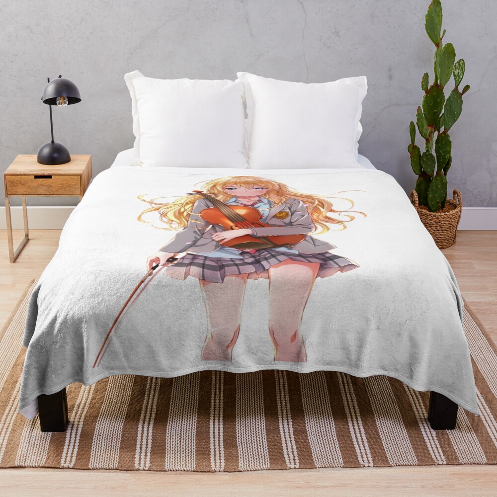 Your Lie In April Miyazono Throw Blanket