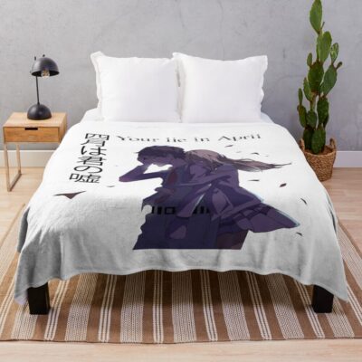 Your Lie In April Arima And Kaori Throw Blanket