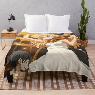 Your Lie In April Kaori With Arima Throw Blanket