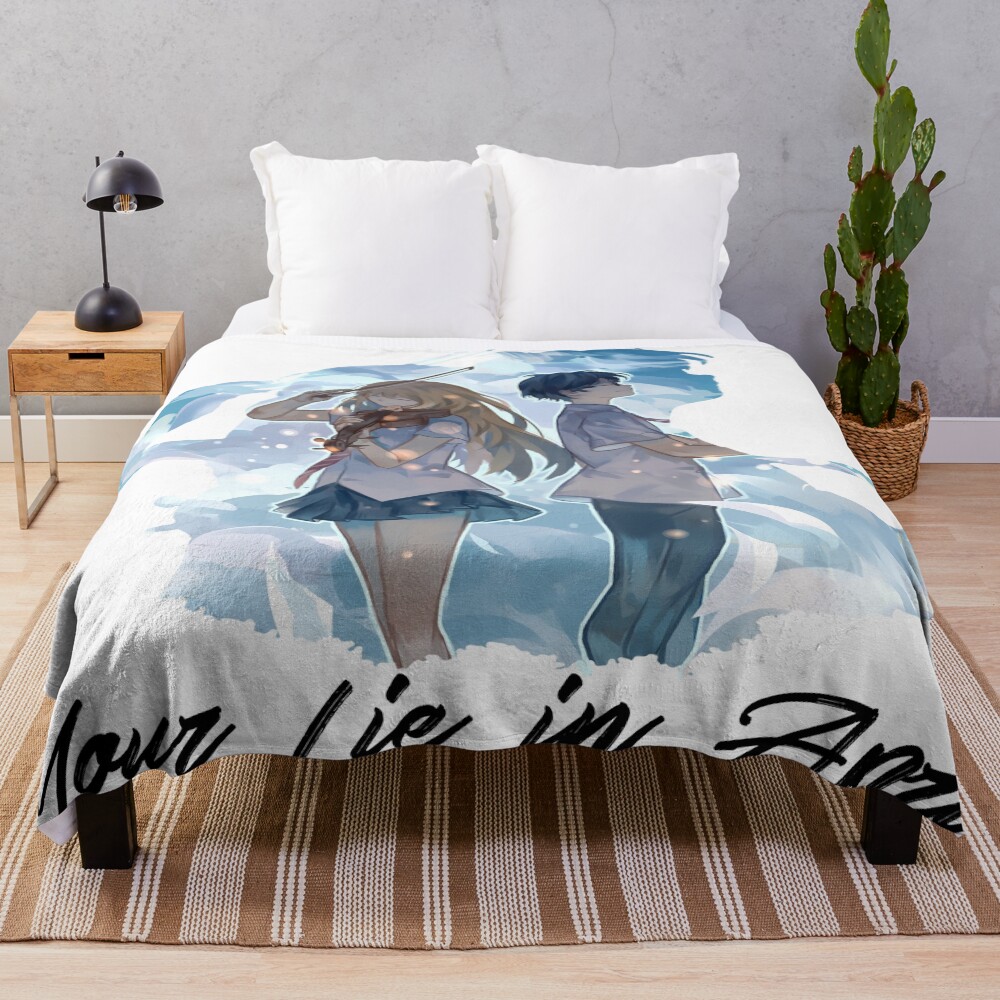 Your Lie In April Side By Side Throw Blanket