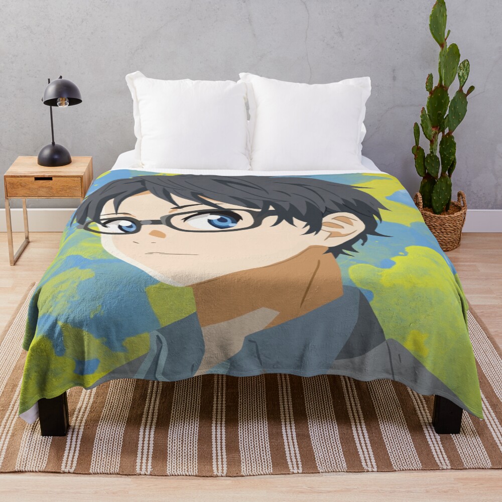 Arima Kousei Your Lie In April Throw Blanket
