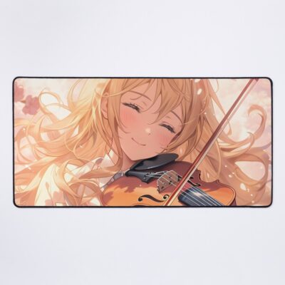 Kaori Your Lie April Anime Sakura Violin Mouse Pad
