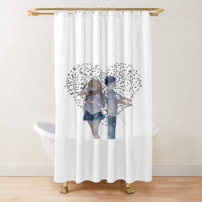 Your Lie In April Arima And Kaori Shower Curtain