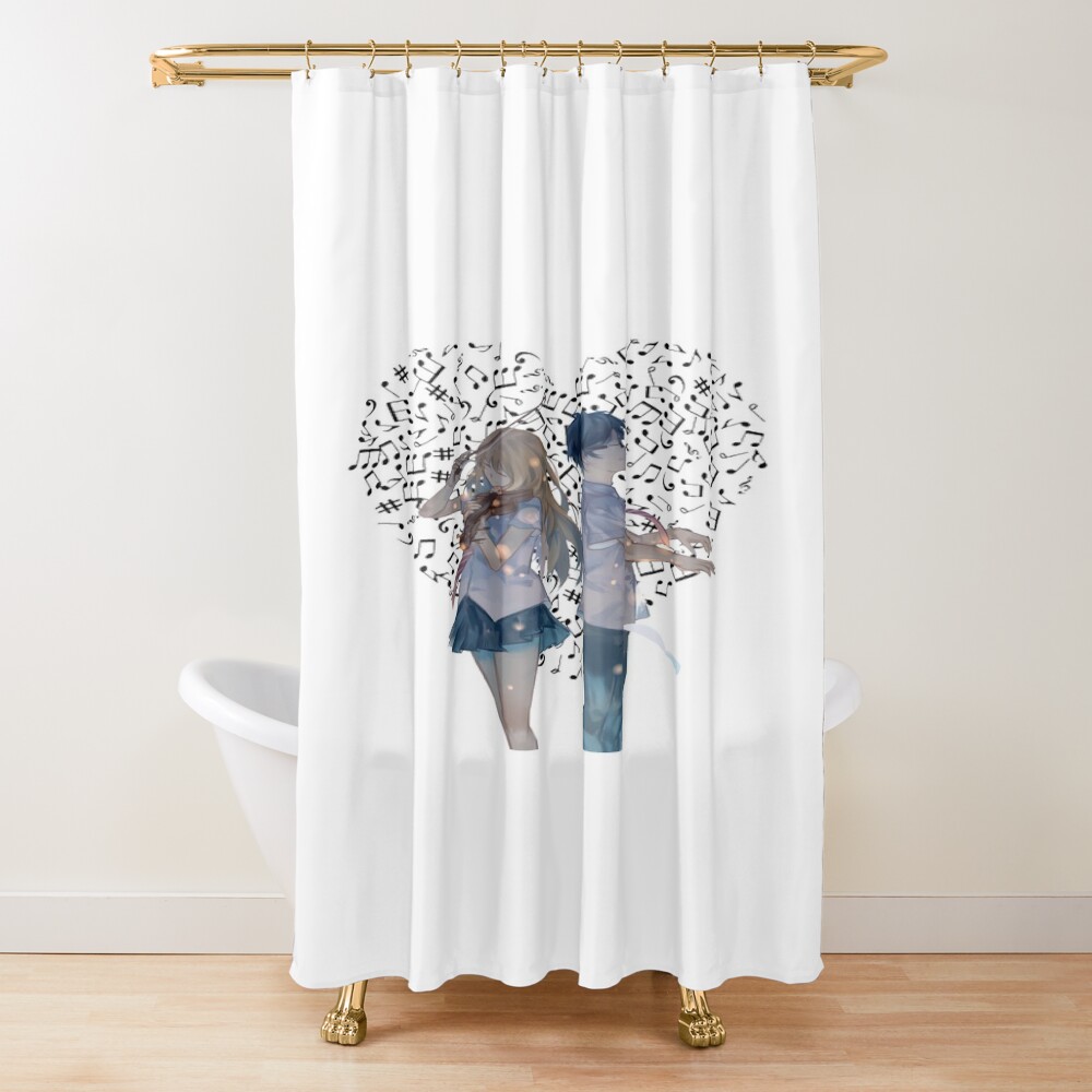 Your Lie In April Arima And Kaori Shower Curtain