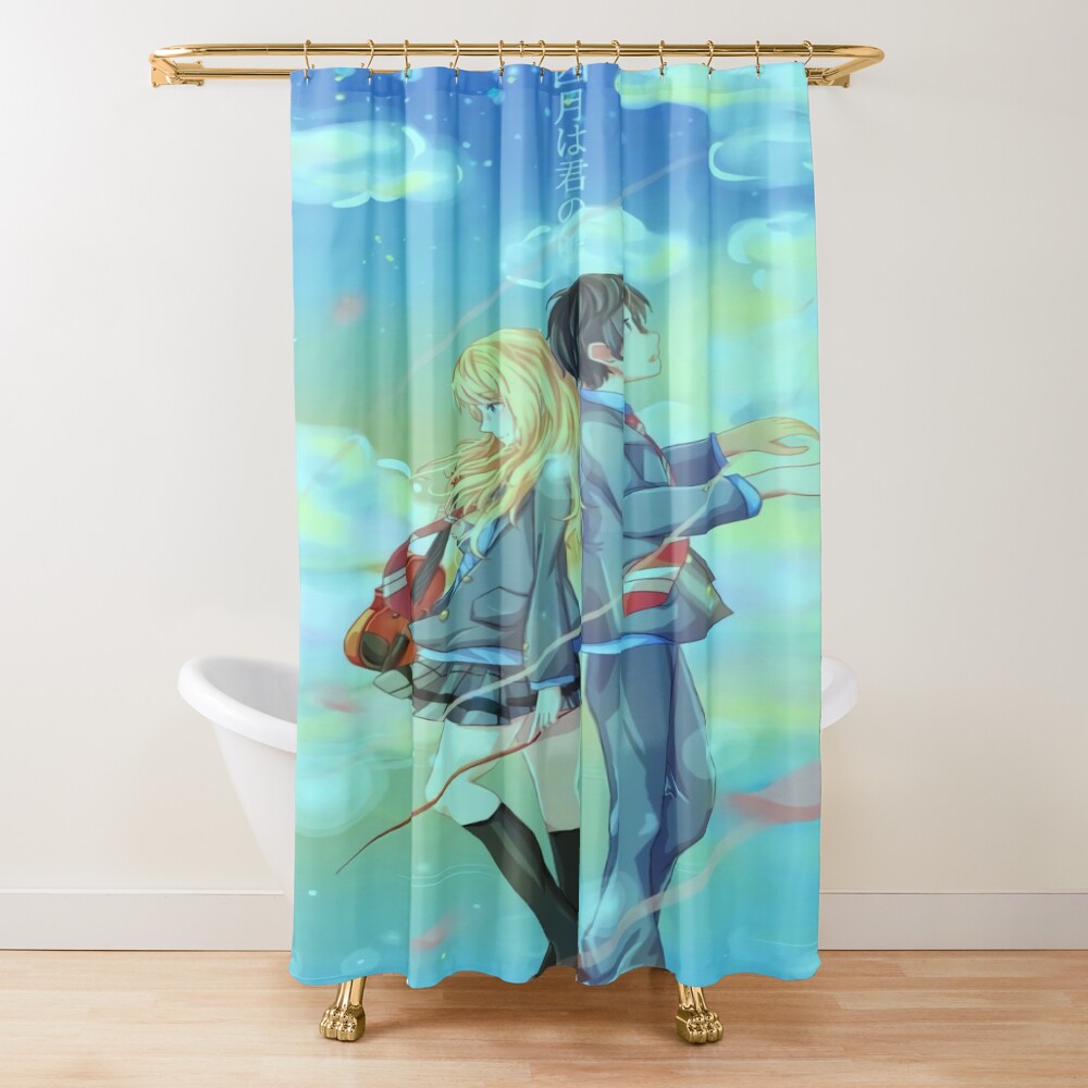 Kaori With Miyazono Your Lie In April Shower Curtain