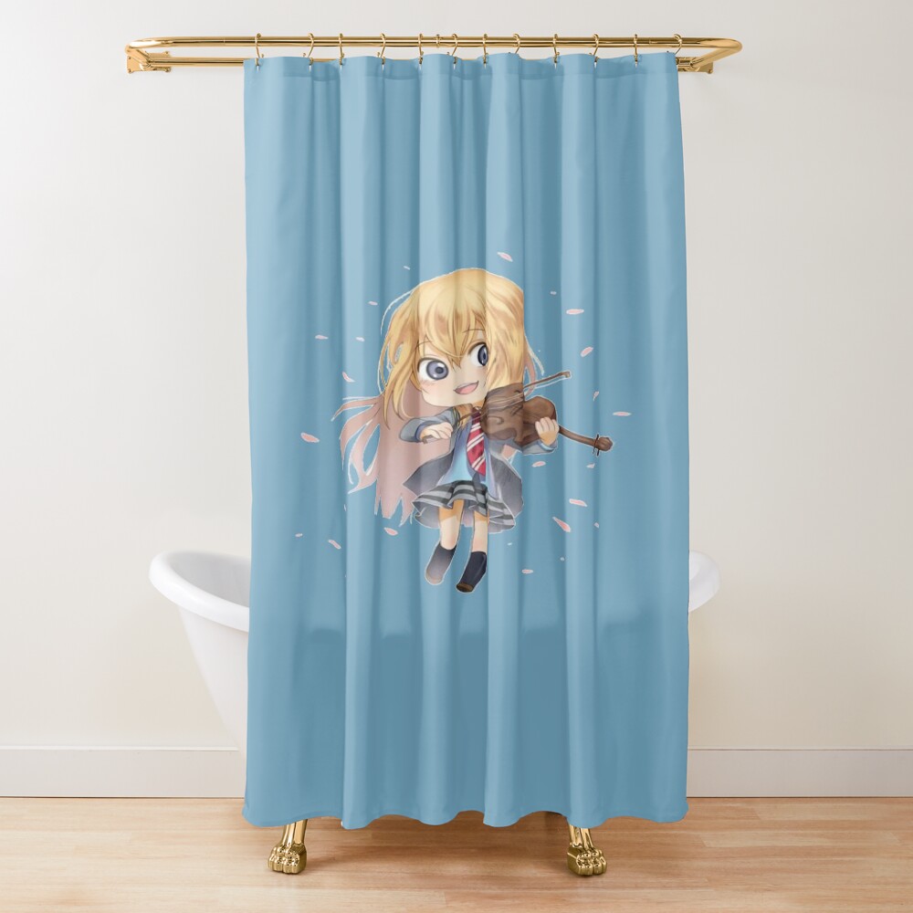 Your Lie In April Kaori Chibi Shower Curtain