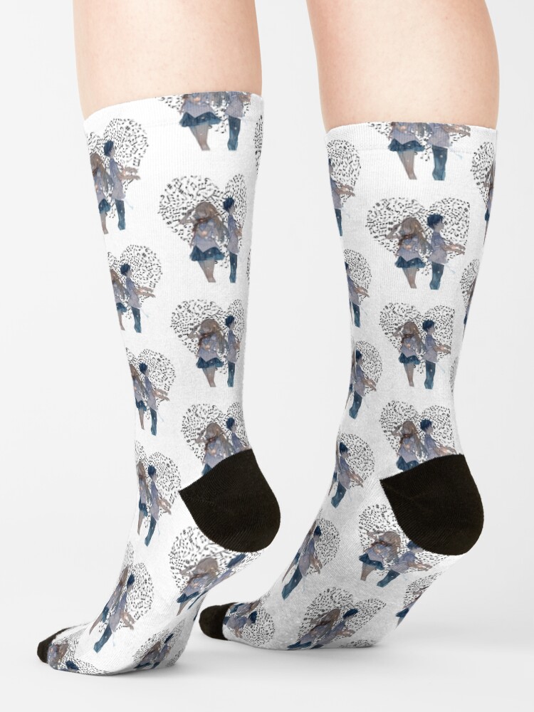 Your Lie In April Arima And Kaori Socks - Image 2