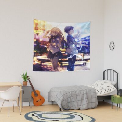 Your Lie In April Lovely Couple Tapestry