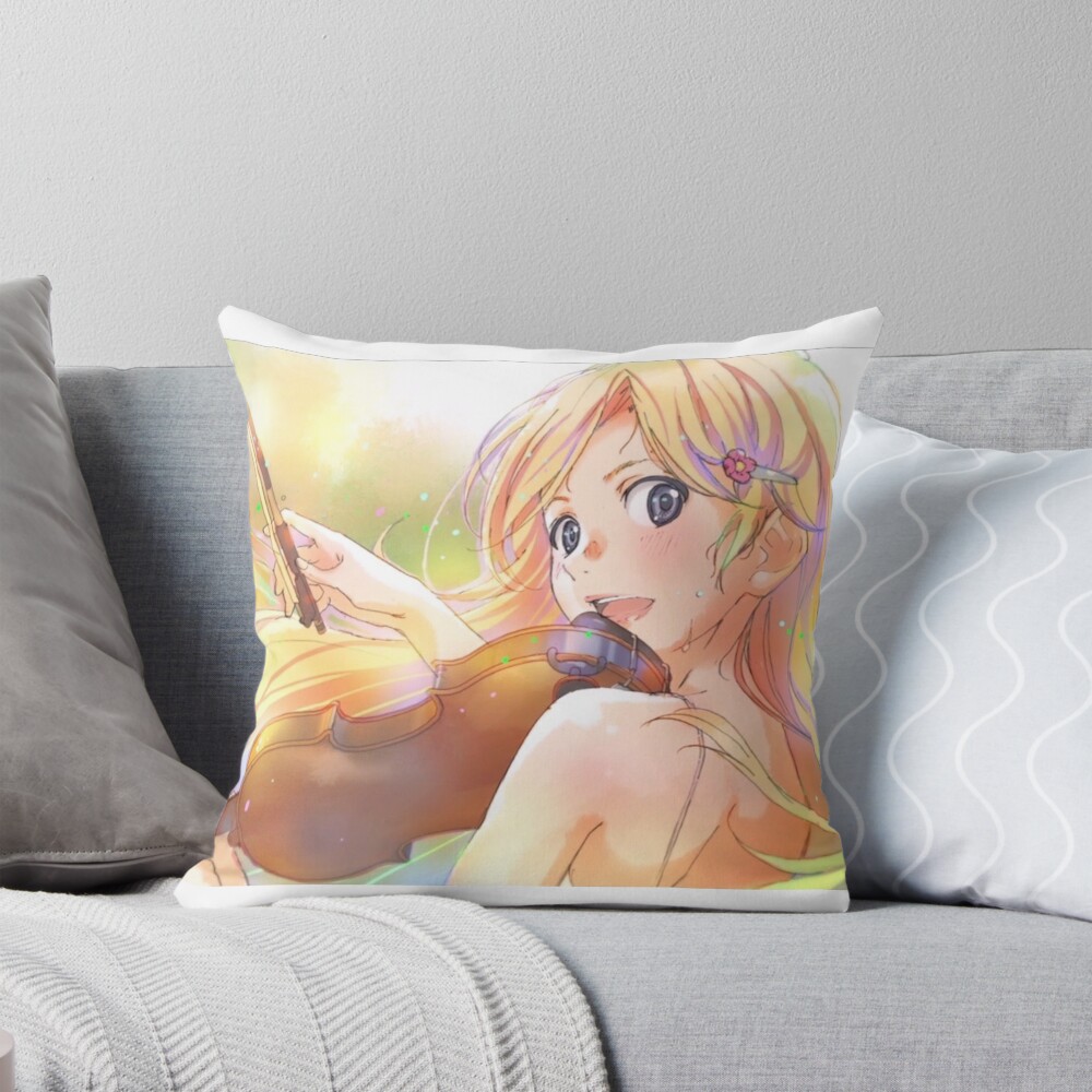 Your Lie In April Kaori Throw Pillow