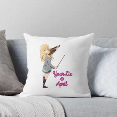 Kaori Your Lie In April Throw Pillow