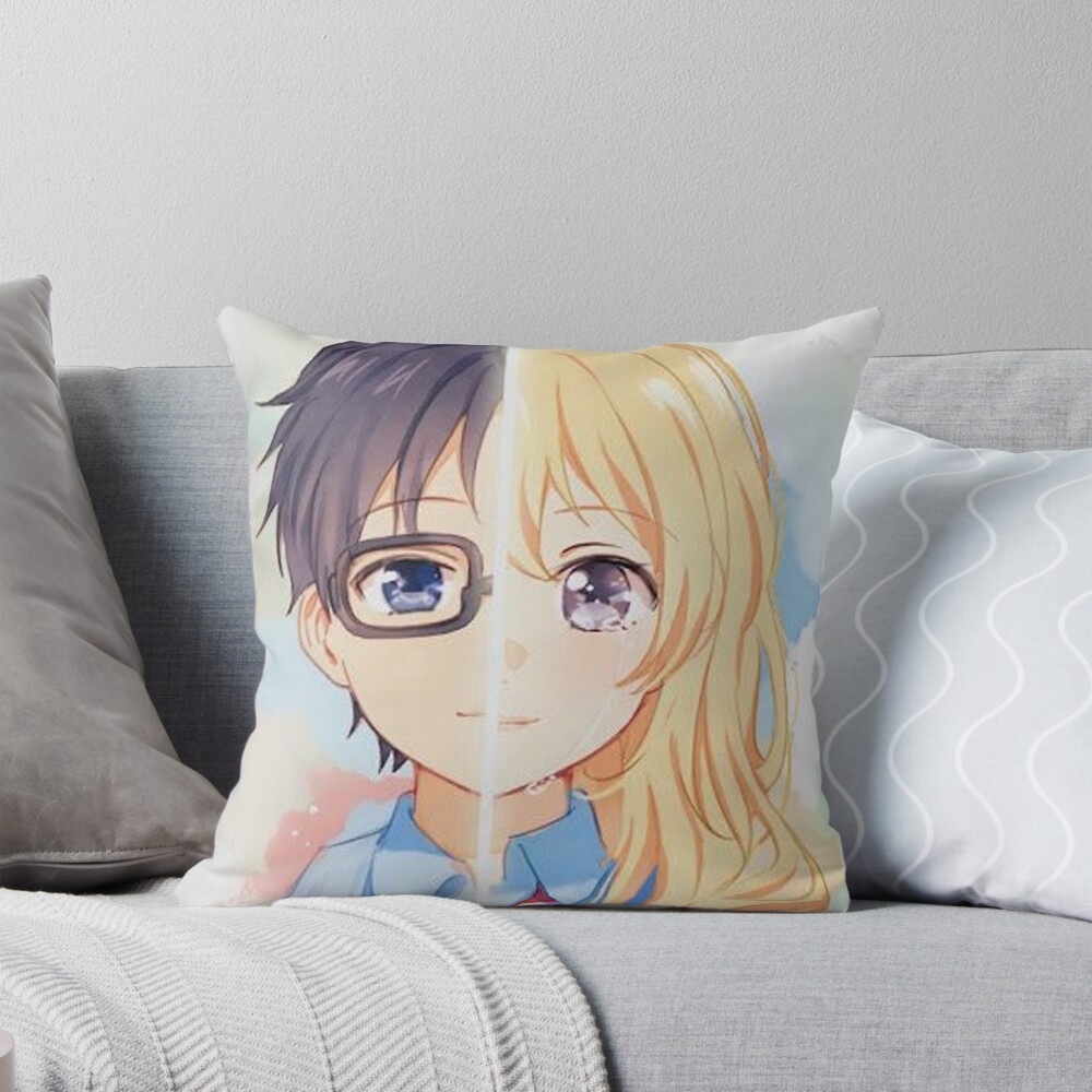 Your Lie In April Arima & Kaori Throw Pillow
