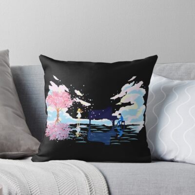 Your Lie In April In Night Throw Pillow